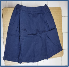 Girl's Navy wrap around PE skirt